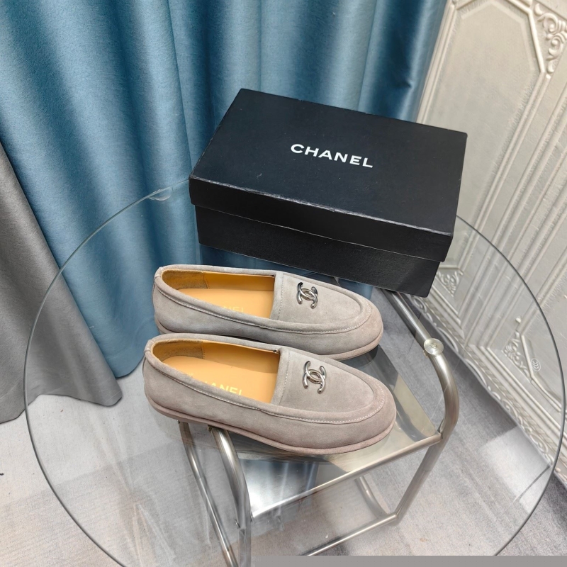 Ch*el leather shoes